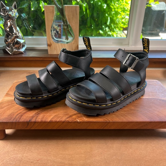 COPY - Doc Martens Blaire 3 Strap Sandal Black Hydro wns 36 - Picture 7 of 9